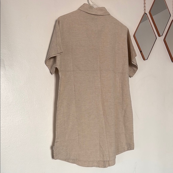 Rhythm Classics Button Down Dress Tunic Oat Natural - Picture 5 of 5